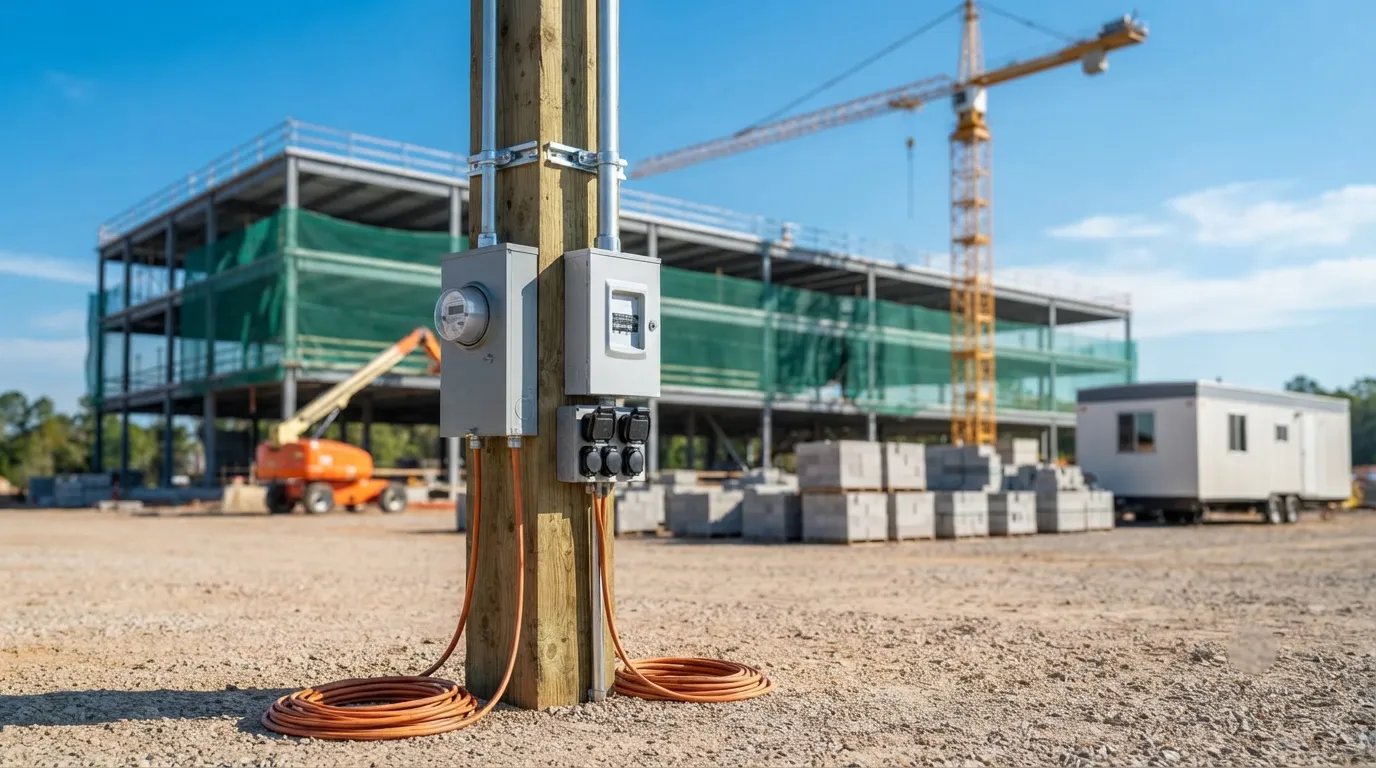 Temporary Power Pole in Tempe, AZ